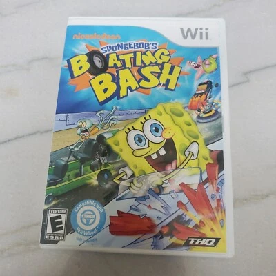 Spongebob's Boating Bash (Nintendo Wii, 2010)  NO Manual Rated E - Image 1 of 3