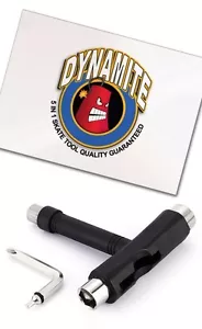 Dynamite Forever Skate Tool Black All in 1 Multi-Function Skateboard T-Tool - Picture 1 of 4