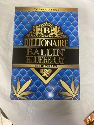 Envolturas multimillonarias - Papel de liar Ballin' Blueberry - (caja de 25 bolsas) Foto 1 de 2