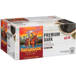 Rio Grande Roasters Premium Dark Coffee Single Serve Cups, 80 Count - Picture 1 of 2