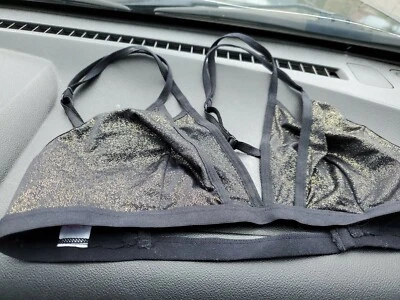 NUEVO BRALLETE FLIRTITUDE BRILLO MEDIO DORADO NEGRO Foto 1 de 4