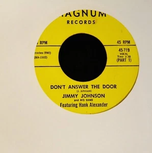 HEAR IT R&B Jimmy Johnson And His Band Magnum 719 Don't Answer The Door - Picture 1 of 1