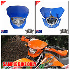 Blue 35W Rec Reg Head Light Lamp Pit Pro Trail Dirt Motrocycle Motorcross Bike