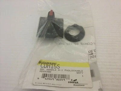 BUSSMANN CDH15S INTERRUPTORES DE CONTROL MANGO SELECTOR N-1 CANDADO IP54 NUEVO EN CAJA Foto 1 de 4