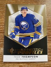 2022-23 Upper Deck AP-19 Authentic Profiles Gold Foil Tage Thompson /199 Sabres