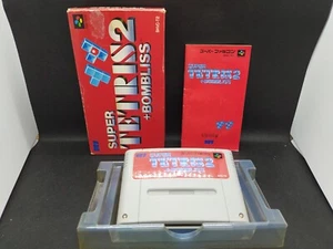 Super Tetris 2 + Bombliss - NEW SAVE BATTERY - Super Famicom SFC JP - SHVC-T2 - Picture 1 of 24