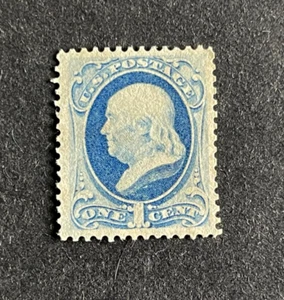 mystamps US #182, 1 cent Franklin, 1879, unused without gum, VF - Picture 1 of 2