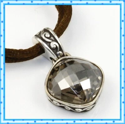 Collar Brighton Venus Colgante Facetado Neutro Marrón con Cordón Foto 1 de 3