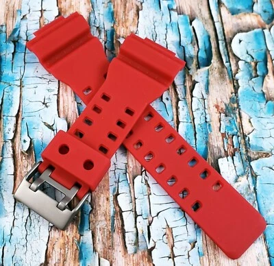 Correa de reloj Hadley Roma 16 mm de ancho roja. Se adapta a Casio G-Shock. MS3220 Foto 1 de 4