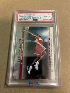 2003-04 Upper Deck Fenomenal Beginning Box Set LeBron James #13 PSA 8 Novato RC - Imagen 1 de 3