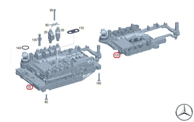 Original MERCEDES-BENZ A0009017000 Mechatronik, Automatikgetriebe 7G-Tronic Neu - Image 1 of 4