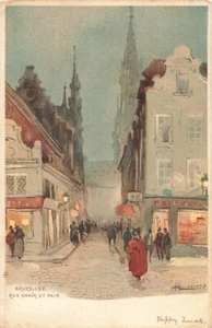 Postcard Brussels Belgium Art Painting 1906 Undivided Back - Bild 1 von 2