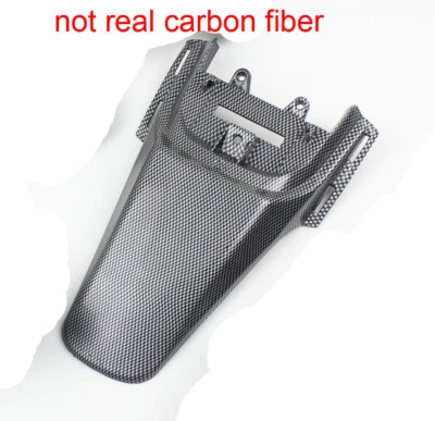 Protector de guardabarros trasero de plástico de fibra de carbono para bicicletas Honda CRF50 XR50 SSR DHZ Foto 1 de 4