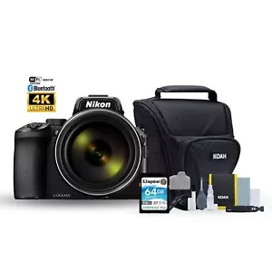 Nikon COOLPIX P950 Digital Black Camera Case and Accessory Memory Card Bundle - Picture 1 of 7