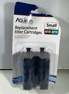 Aqueon QuietFlow AT10 AT15 Small Replacement Filter Cartridges 2 Pack
