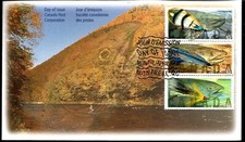 Fische Fliegenangeln Kanada Ersttagsbrief Fly Fishing Canada First Day Cover1998