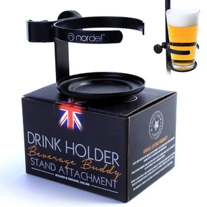 Drinks Holder: Metal Pint Glass holder for Microphone/Mic Stand Live Performance - Picture 1 of 12