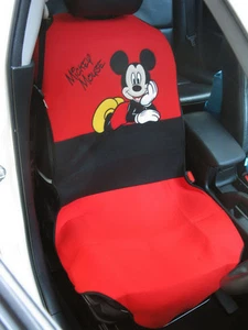 Mickey Mouse Car Accessory #C : 1 piece Car Seat Cover / Red,Black - Picture 1 of 1