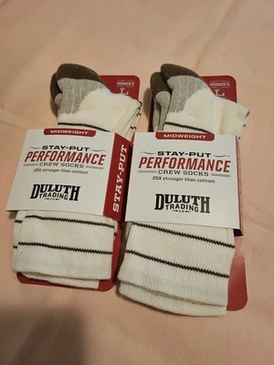 Calcetines para mujer Duluth Trading Co talla L 9-12 Stay Put Performance 2 pares Foto 1 de 3