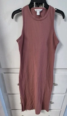 Maxi Vestido Athleta Destination Para Mujer XS Rosa Malva Athleisure Aberturas Laterales Foto 1 de 4