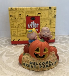 Figura Iluminada Hallmark LA GRAN CALABAZA Colección Cacahuetes QPC4022 con Caja - Imagen 1 de 13