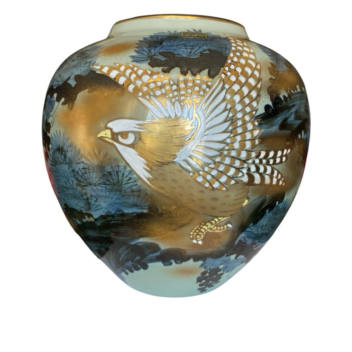 陶瓷多色老式原版古董日本花瓶| eBay