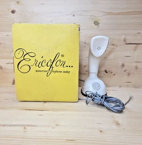 Vintage Ericofon Rotary Dial Telephone Taj Mahal White With BOX! Tested Works!! - Picture 1 of 17