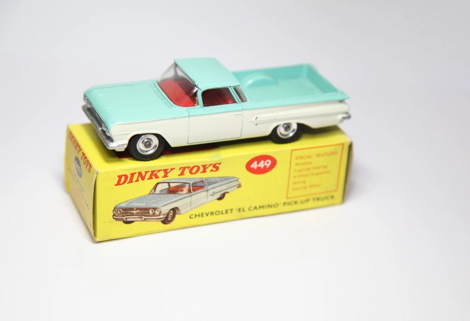 Dinky 449 Chevrolet El Camino пикап в оригинальной коробке - почти как новый винтажный - Изображение 1 из 4