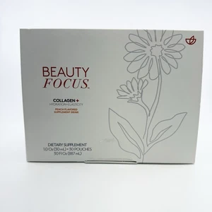 Nu Skin Beauty Focus Collagen + Peach | Nuskin Liquid Collagen 30 Days BB 01/25 - Picture 1 of 5