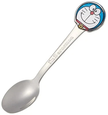 Cuchara troquelada de acero inoxidable patinador para niños diseño 3D &quotI'm Doraemon&quot Foto 1 de 4