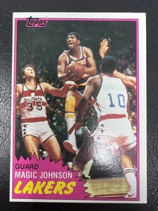 Magic Johnson 1981-82 Topps #21 (angoli puliti e affilati) Lakers - Foto 1 di 2