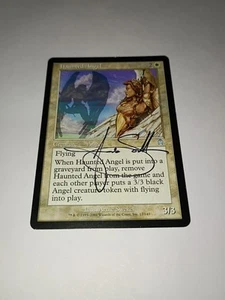 Apocalypse  MTG Reg Haunted Angel  Magicb signed  - Picture 1 of 3