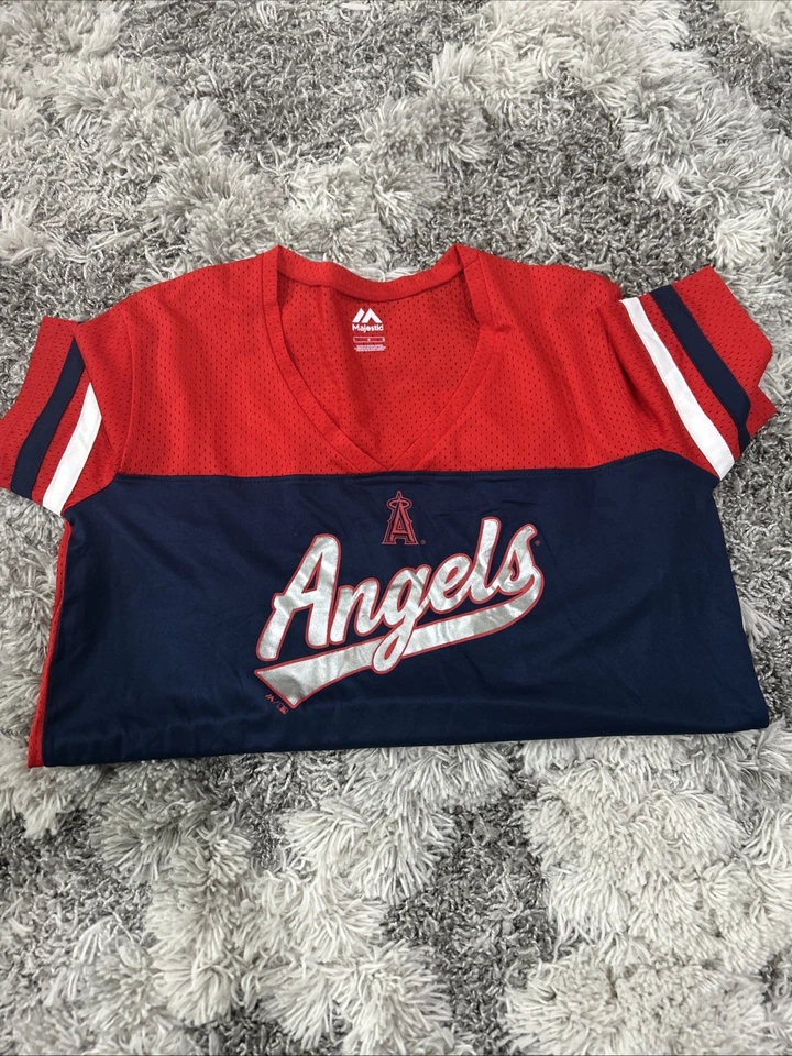 Camisa para mujer Majestic Anaheim Angels talla grande Foto 1 de 1