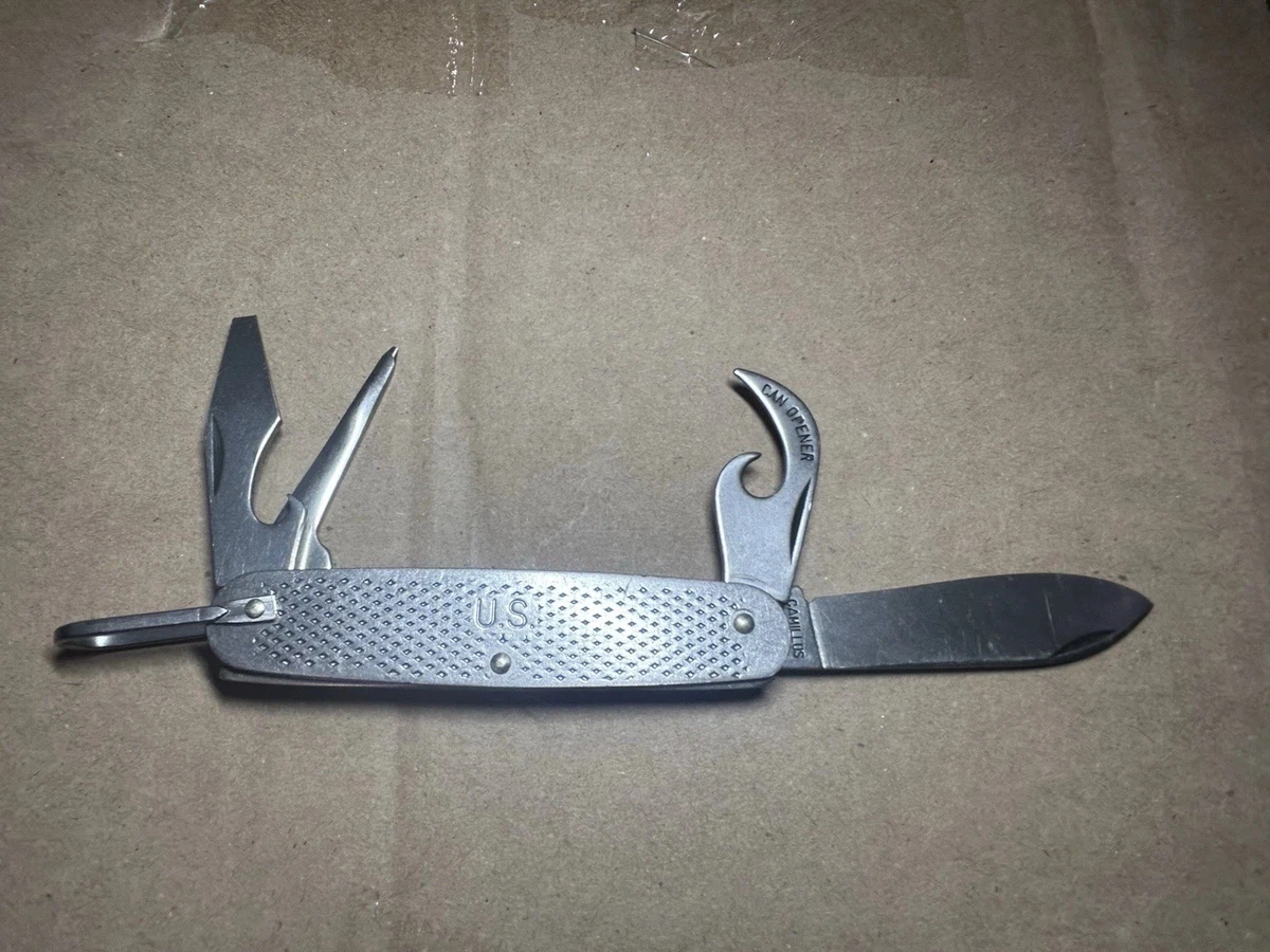 Us Military Pocket Knife In Collectible Vintage Factory
