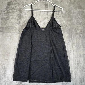 SAVAGE LINGERIE, C SIGNATURE SCRIPT SLIP, CAVIAR, 1X - Picture 1 of 9