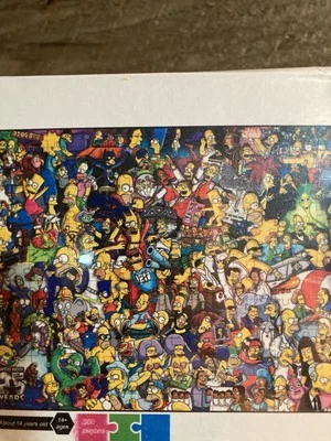 The Simpsons Cast  Jigsaw Puzzle - (300 Pieces) Woo Hoo 25 Years NEW SEALED - Image 1 of 3
