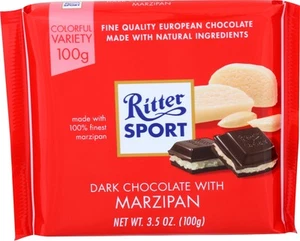 Ritter Marzapane Cioccolato Fondente 3,5 oz Confezione da 1 Trattamento Mandorle Dolci - Foto 1 di 12
