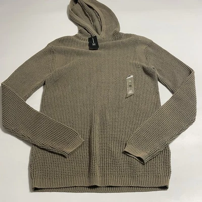 Inc International Concepts Hombres XS Verde Marrón Capucha Grueso Suéter Pescador Nuevo con Etiquetas Foto 1 de 4