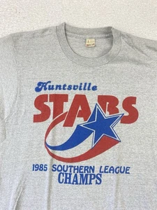 Screen Stars Mens Shirt Medium Vintage Huntsville Stars 1985 Southern Baseball - Picture 1 of 8