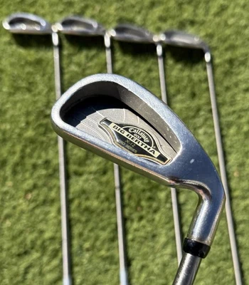 Клюшки айроны Callaway Big Bertha X-12 6 - PW +1 дюйм для правосторонней стойки SteelFiber жесткость Regular Flex б/у - Изображение 1 из 4