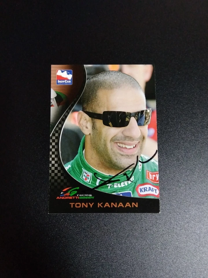 2007 Indy Tony Kanaan Autographed Racing Card Topps Futera F1 Signed - Image 1 of 1