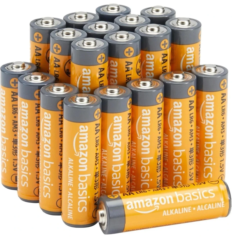 Amazon Basics 20-Pack AA Alkaline High-Performance Batteries, 1.5 Volt, 10-Year - Image 1 of 1