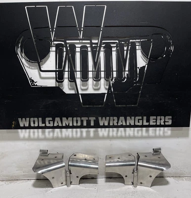 Par de pernos de marco de parabrisas de acero inoxidable de repuesto 97-06 Jeep TJ Wrangler Foto 1 de 4