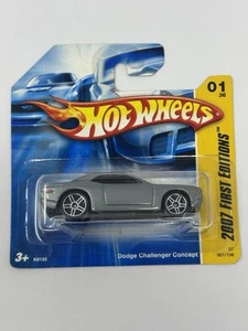 Hot Wheels 2007 First Editions Silver Grey Dodge Challenger Concept #1 A18 - Picture 1 of 6