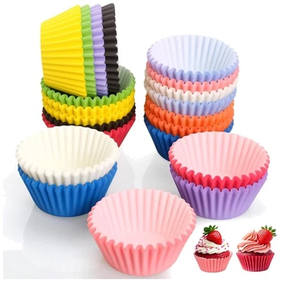 Muffinförmchen Papier, 500 Stück Mini Muffins Papierförmchen, Muffinform Papi... - Bild 1 von 4