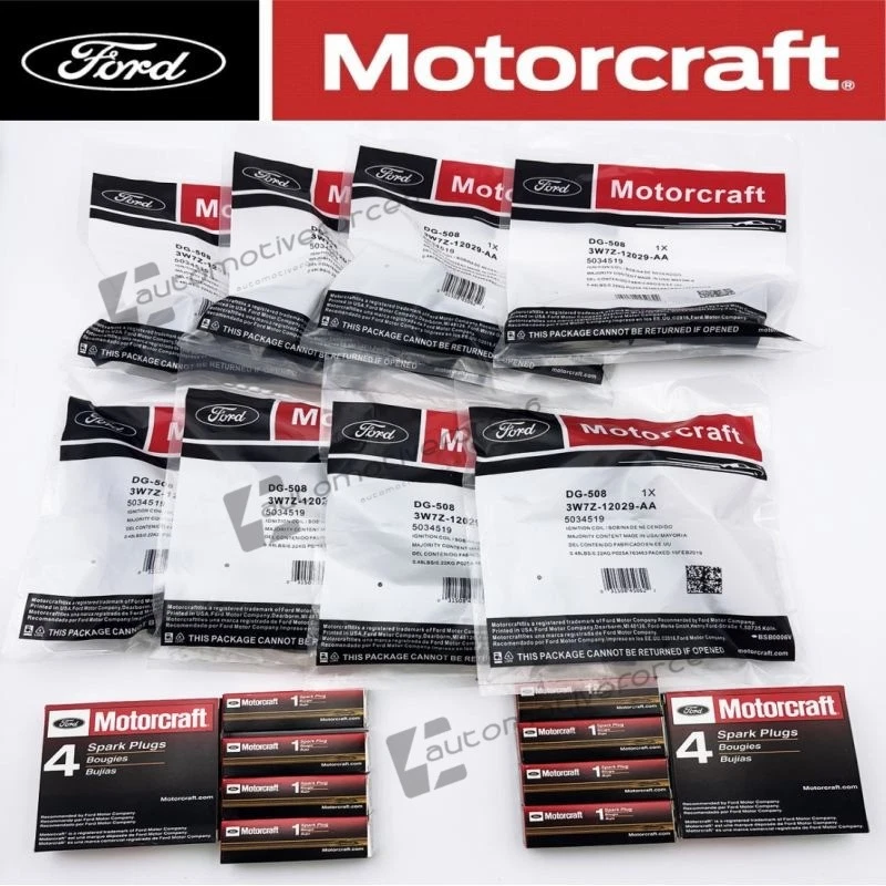 8Set OEM Motorcraft Ignition Coil DG508 &Spark Plug SP479 For Ford F150 4.6 5.4L Foto 1 de 4