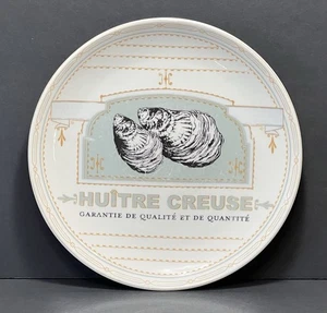 Plato de postre ensalada de gres Creative Co-Op 8” Huitre Creuse “Cupped Oyster” - Imagen 1 de 10