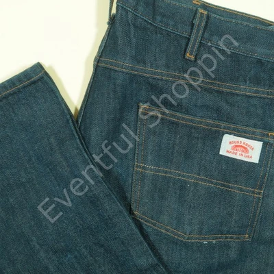 Jeans Roundhouse Para Hombre 34 Azul Pierna Recta Denim Hecho en EE. UU. Foto 1 de 4
