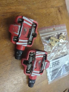 Time ATAC Alium Red Pedals - Lightly Used w/ New Set Of Cleats! - Picture 1 of 4