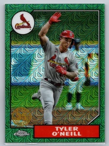 2022 Topps #T87C2-67 Tyler O'Neill Green Mojo 99/99 ¡Sujetalibros! - Imagen 1 de 2